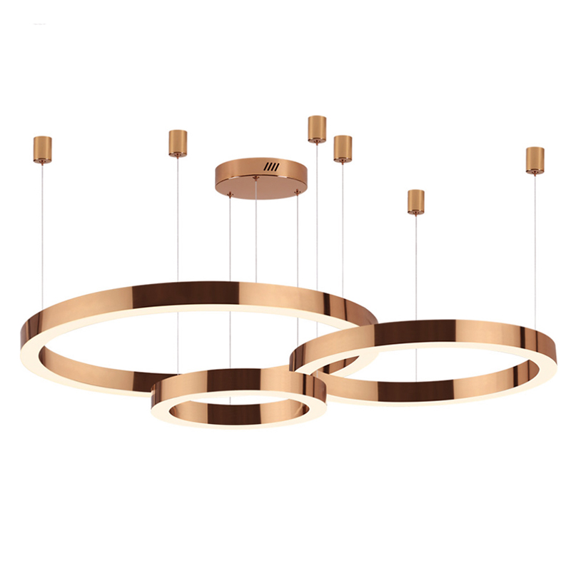 Люстра 3 Bronze Ring Horizontal Бронза в Казани | Loft Concept 