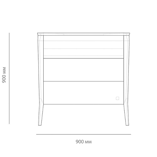 Комод из массива дуба с 3-мя ящиками Tasteful Furniture в Казани