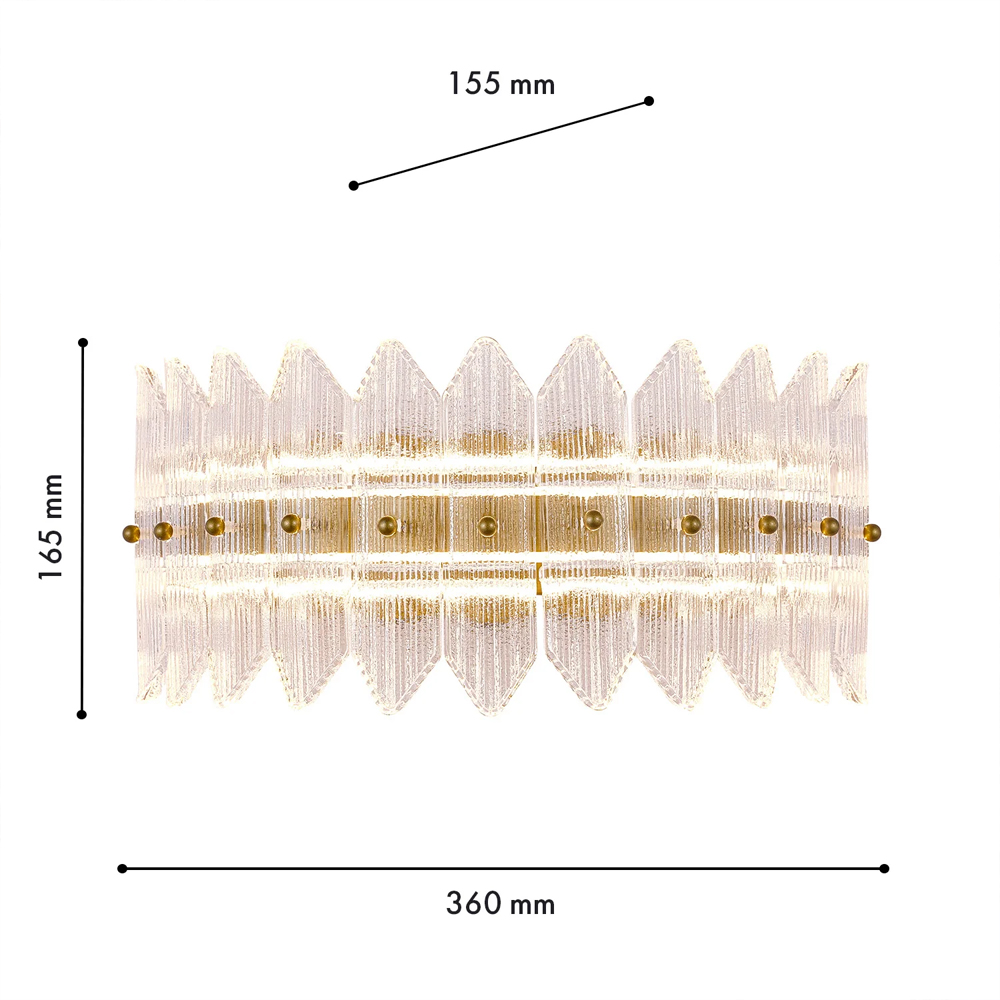 Бра с декоративными элементами в виде лепестков Round Light Flashing в Казани