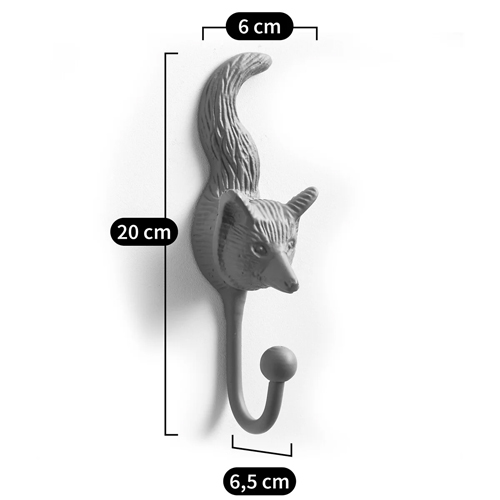 Настенный крючок лиса Fox Wall Hook Green в Казани