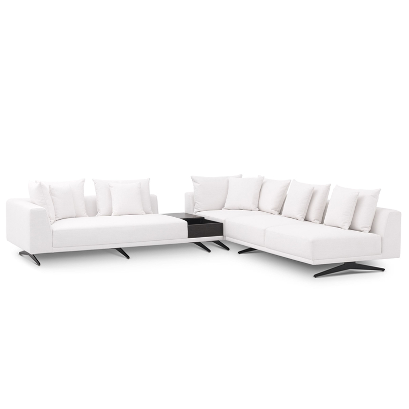 Диван Eichholtz Sofa Endless White Белый Темная бронза в Казани | Loft Concept 