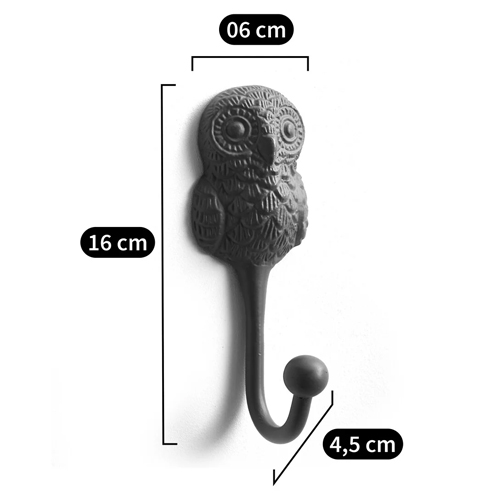 Настенный крючок в виде совы Owl Wall Hook Blue в Казани