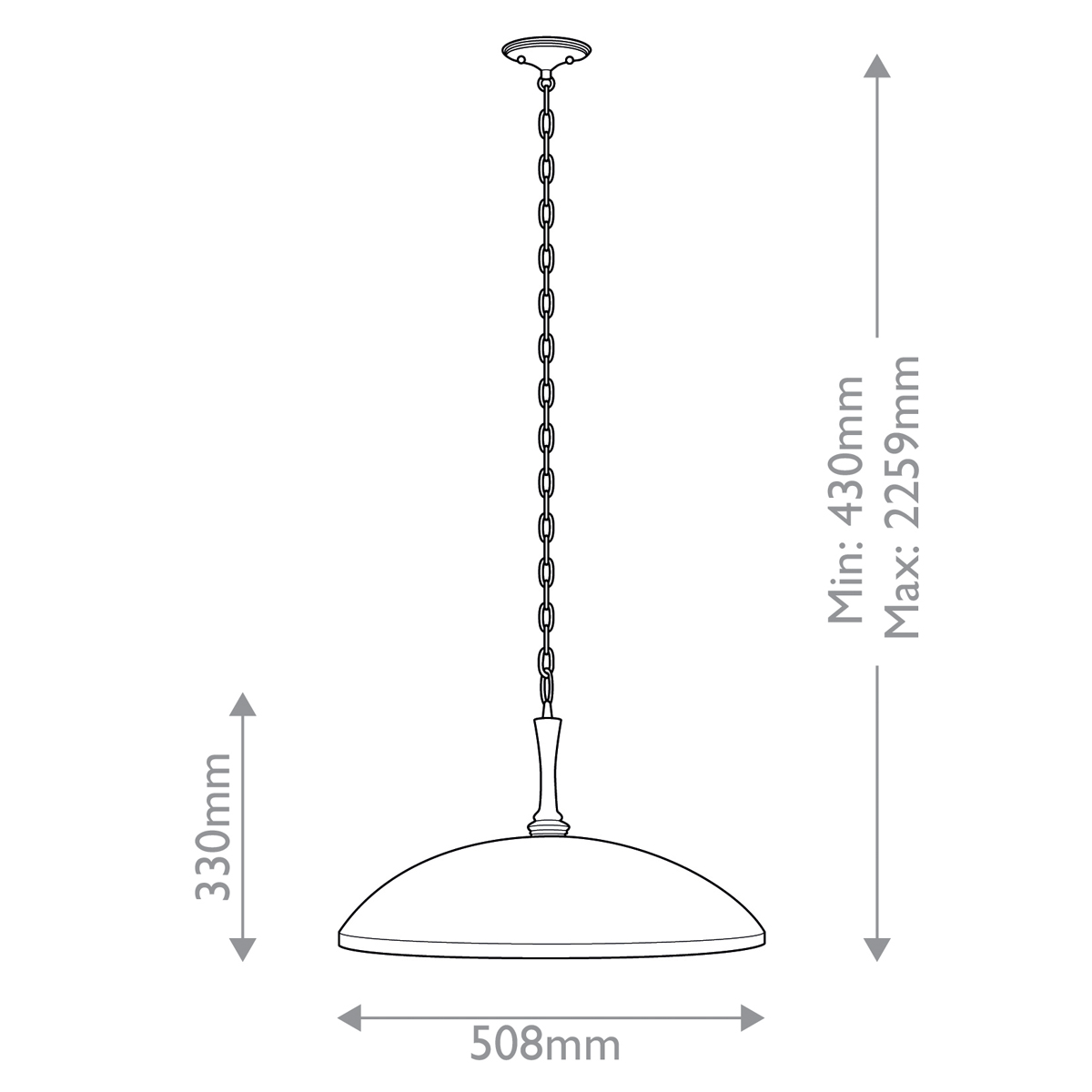 Подвесной светильник с широким куполообразным плафоном Kichler в Казани