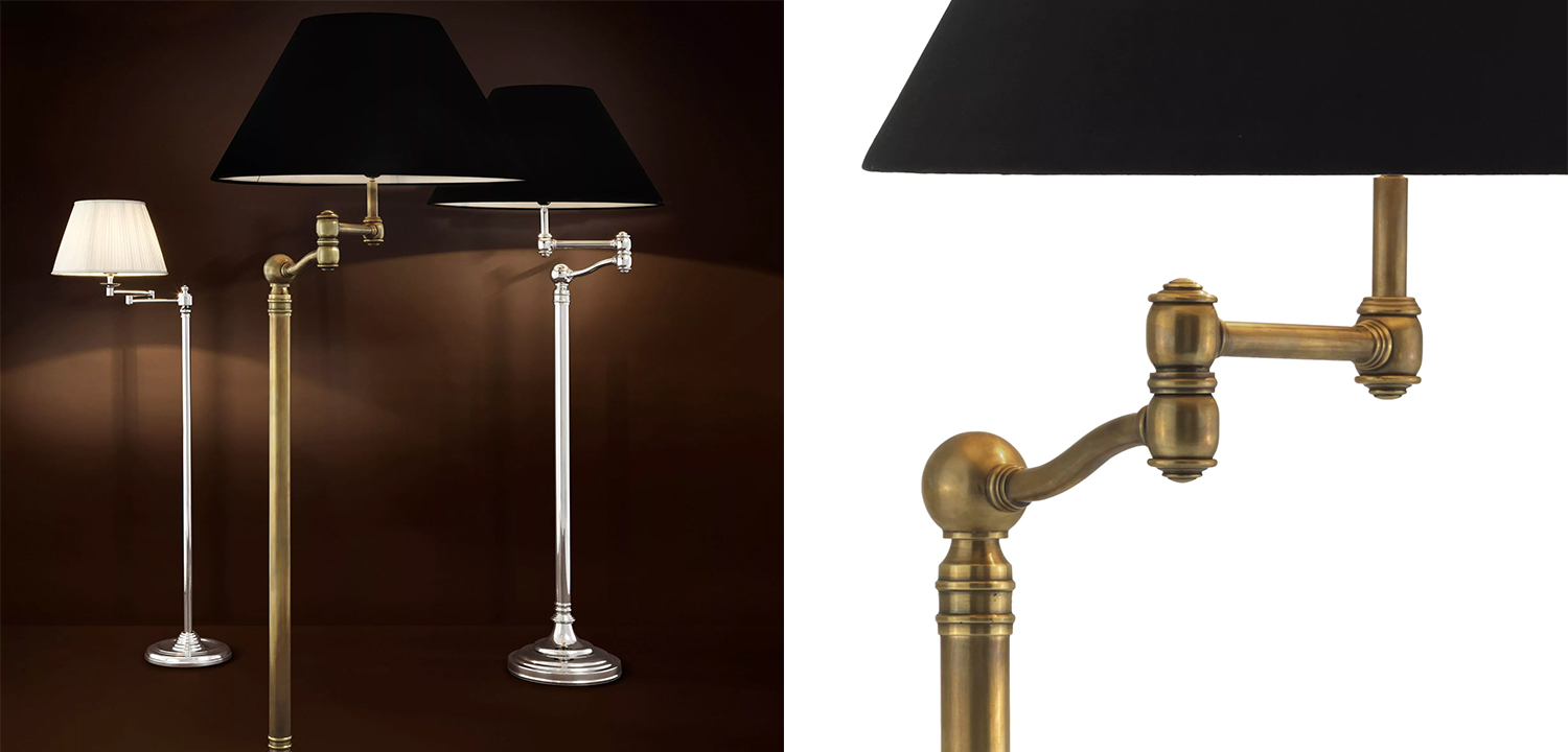 Торшер Eichholtz Floor Lamp Regis Brass - фото