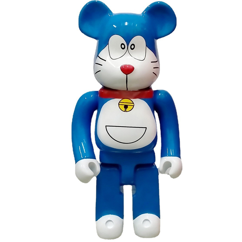 Статуэтка Bearbrick Doraemon Happy Синий Белый Красный в Казани | Loft Concept 