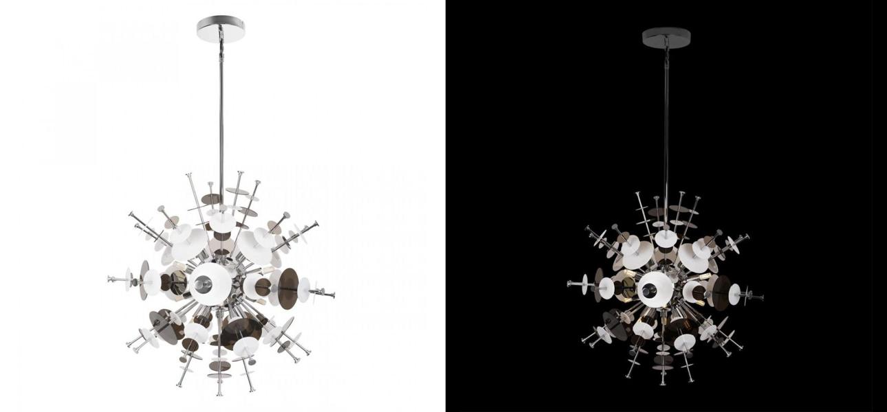 Люстра Dandelion Chrome диаметр 60 - фото №1