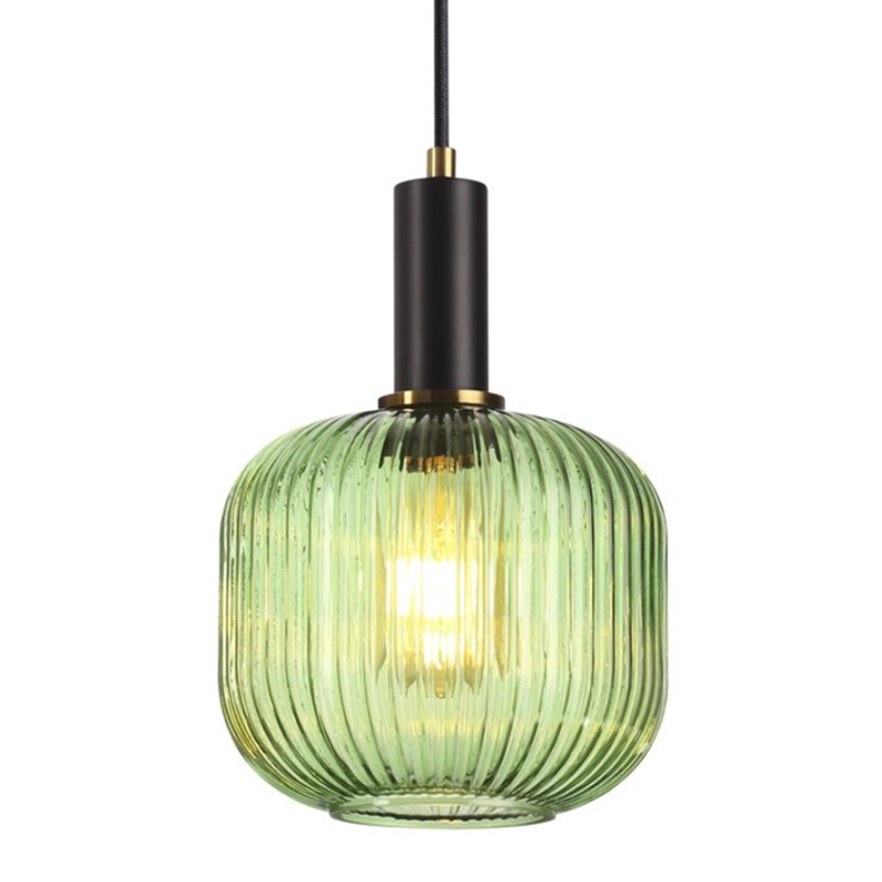 Подвесной светильник Ferm Living chinese lantern Green Прозрачный зеленый Черный в Казани | Loft Concept 