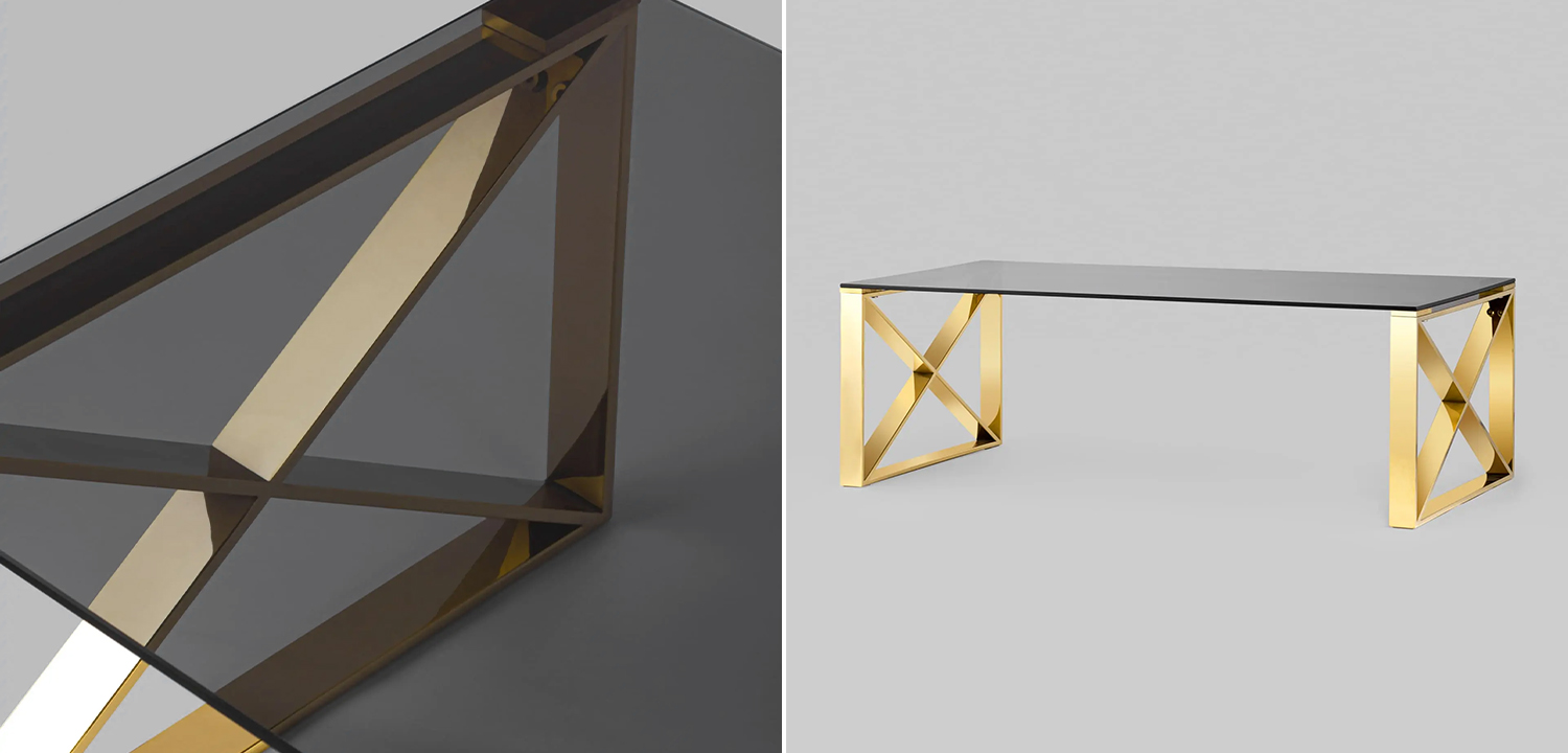 Столик кофейный Lannes Collection Gold - фото №1