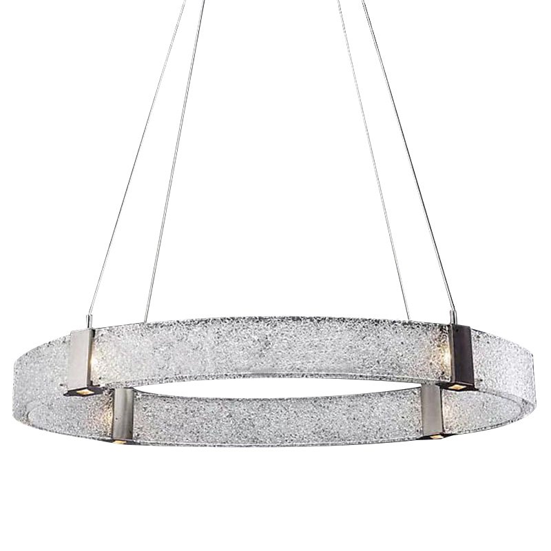 Люстра Parallel Oval LED Chandelier Никель Белый в Казани | Loft Concept 