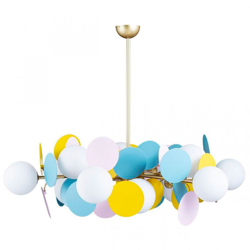 Люстра MATISSE Chandelier multicolor 12 ламп Мульти Золотой в Казани | Loft Concept 