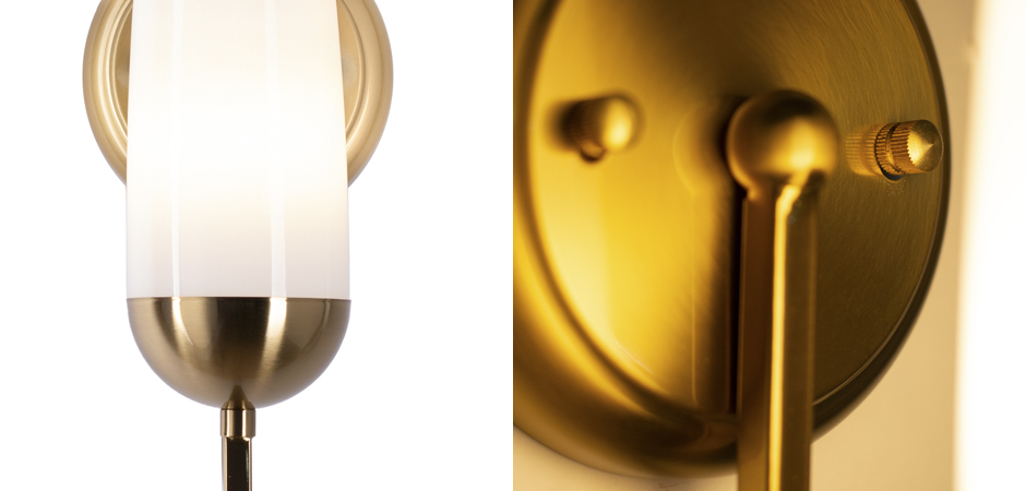 Бра Country Wall Lamp Glass Lampshade - фото №1