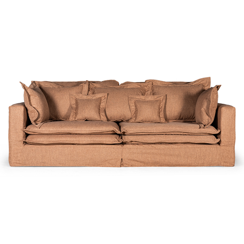 Диван Evelyn Textile Brown Sofa Коричневый в Казани | Loft Concept 