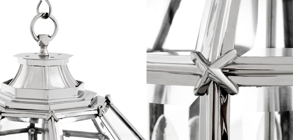 Люстра Lantern Owen Nickel M - Loft-Concept в Казани