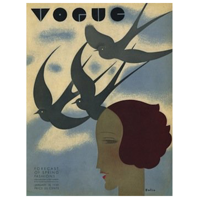 Постер Vogue Cover 1930 January  в Казани | Loft Concept 