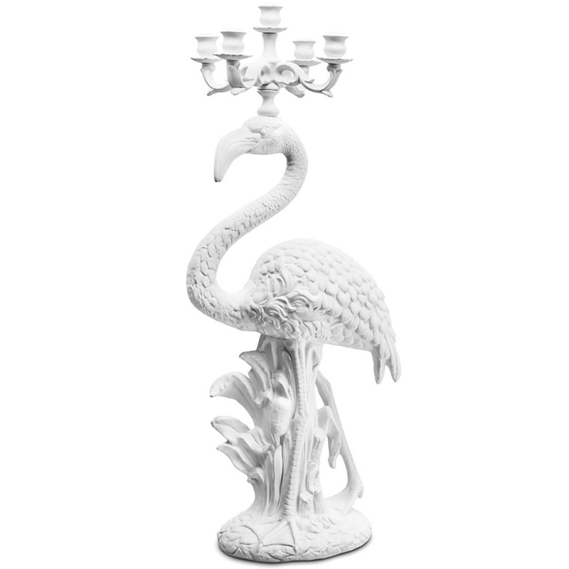 Подсвечник Candleholder Flamingo Bisc. White Белый в Казани | Loft Concept 