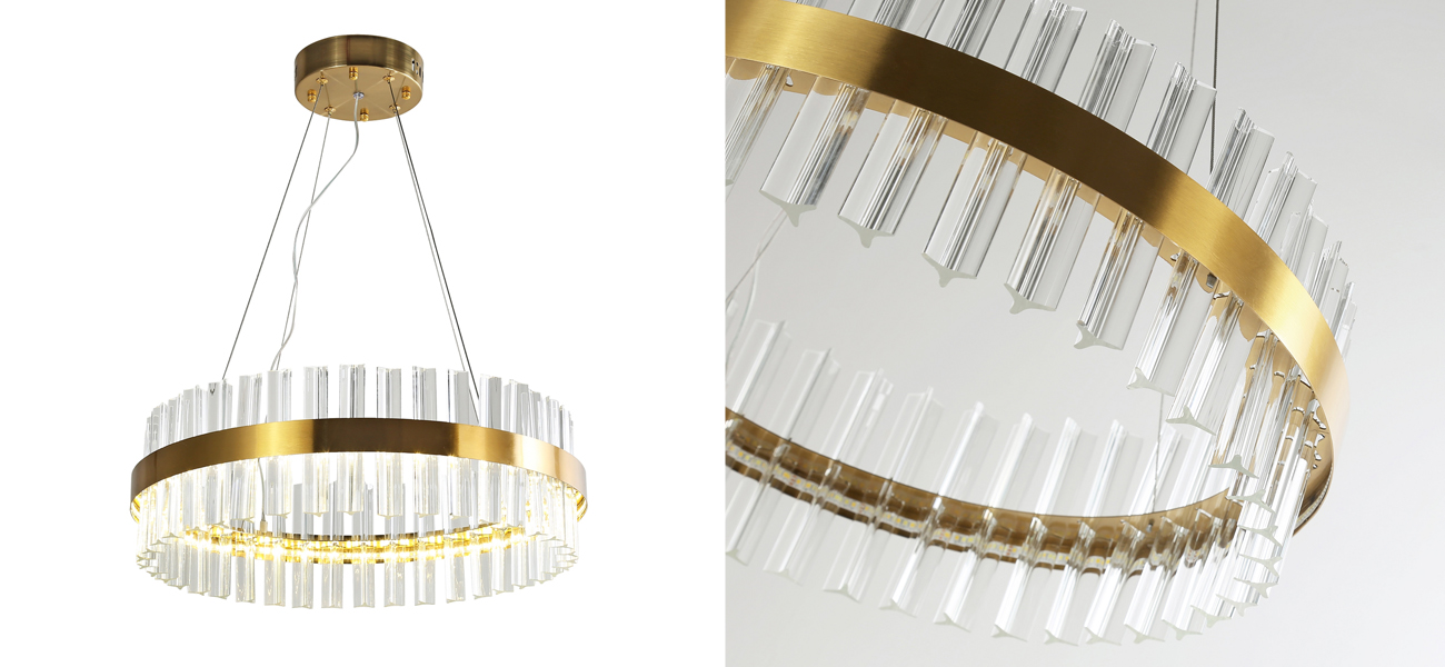 Кольцевая светодиодная люстра Ring Horizontal 50 см - фото