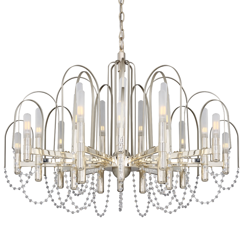 Люстра Perrine Chandelier 93 Золотой Шампань Прозрачный Белый в Казани | Loft Concept 