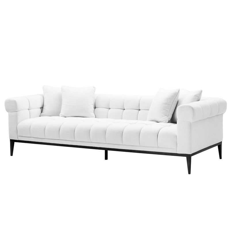 Диван Eichholtz Sofa Aurelio white Белый Черный в Казани | Loft Concept 