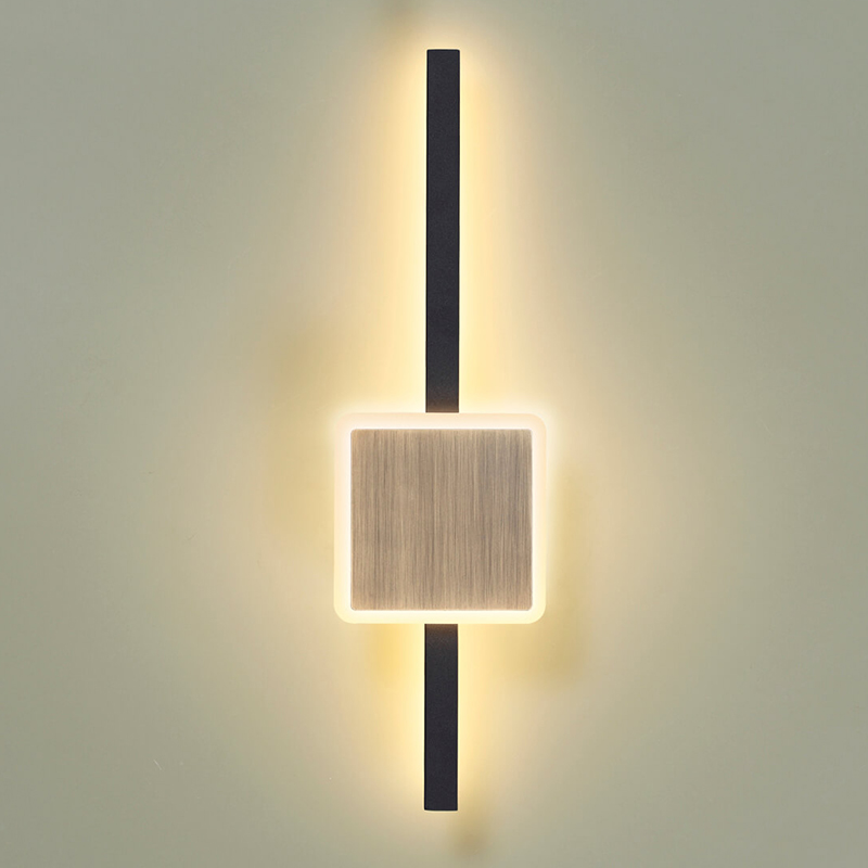 Бра Barrette Square Sconce 40 Черный Античная Бронза в Казани | Loft Concept 