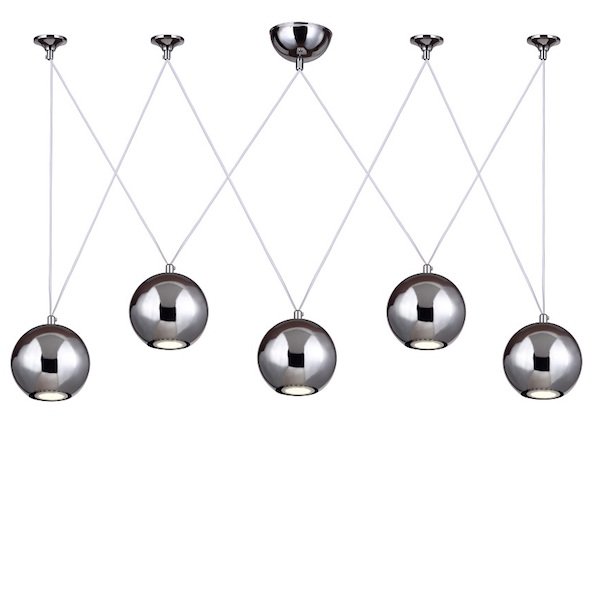 Подвесной светильник Multisphere Pendant Silver 5  в Казани | Loft Concept 