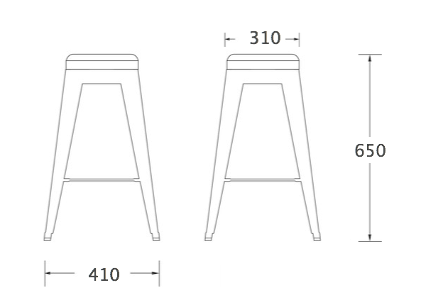 Барный стул Tolix Bar Stool 65 в Казани