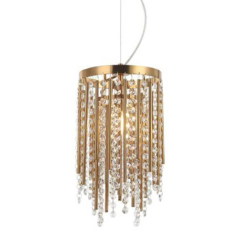 Подвесной светильник Crystal Wind Chimes Bronze Hanging Lamp Бронза Прозрачный в Казани | Loft Concept 