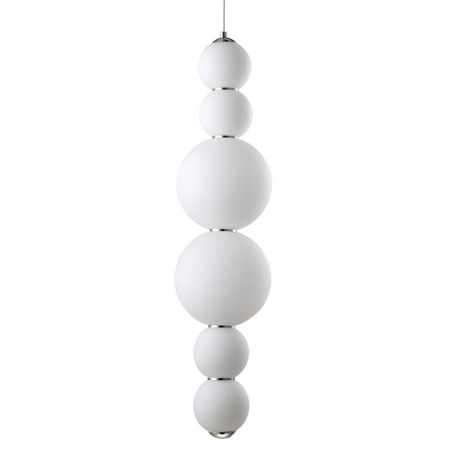 Люстра PEARLS Suspension Pendant Lamp C Белый Хром в Казани | Loft Concept 