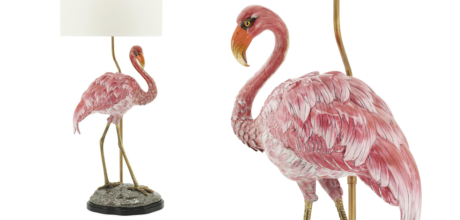 Настольная лампа ABHIKA LAMPTABLE FLAMINGO - фото