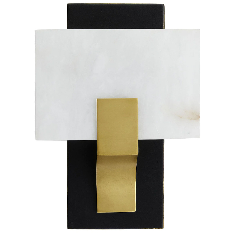 Бра Arteriors LUNA SCONCE Латунь Белый Черный в Казани | Loft Concept 