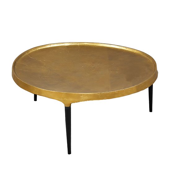 Кофейный стол Brass Stains Table Латунь Черный в Казани | Loft Concept 