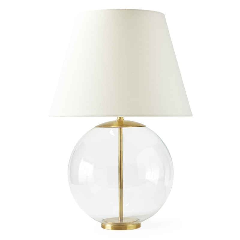 Настольная лампа Emory Table Lamp Gold Золотой Прозрачный (Transparent) Белый в Казани | Loft Concept 