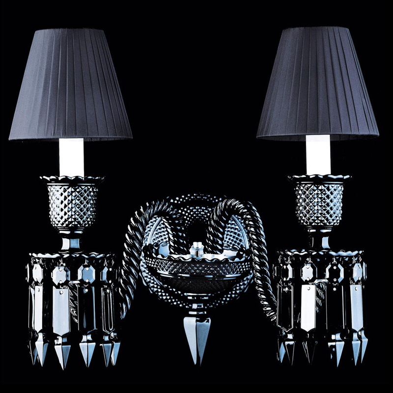 Бра BACCARAT ZENITH NOIR Wall Lamp 2 Черный в Казани | Loft Concept 