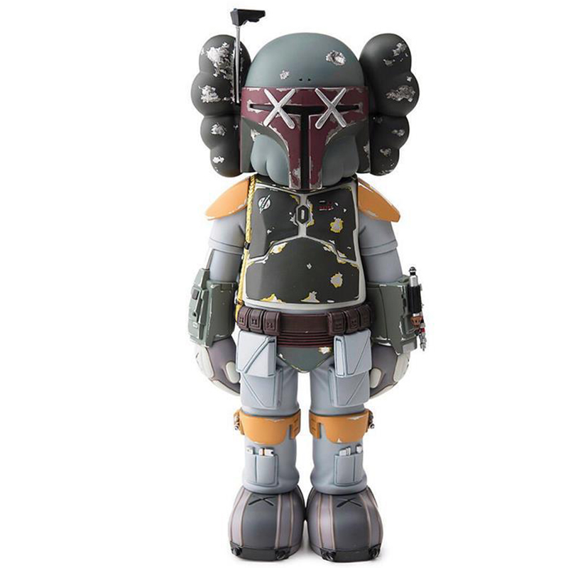 Статуэтка KAWS Star Wars Boba Fett Ver Серый Красный Оранжевый Светло-серый в Казани | Loft Concept 