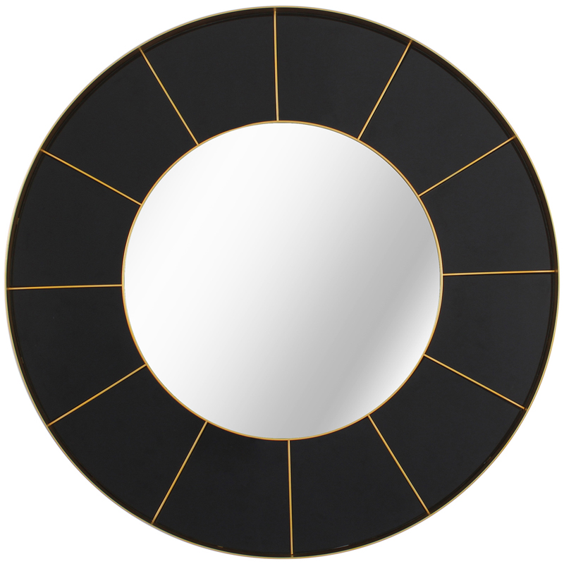 Зеркало Sectors Circle Mirror black  в Казани | Loft Concept 