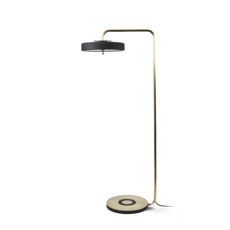 Торшер Bert Frank REVOLVE FLOOR LAMP Золотой Черный в Казани | Loft Concept 