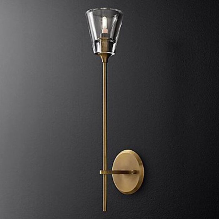 Бра TORCHE DE VERRE wall lamp Латунь Прозрачный (Transparent) в Казани | Loft Concept 