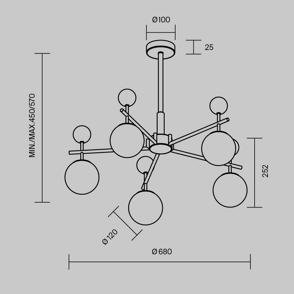 Люстра подвесная Museo G9 в Казани
