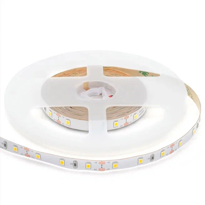 Комплект светодиодная лента 4,8W/m 60LED/m 3528SMD теплый белый с адаптером Белый в Казани | Loft Concept 