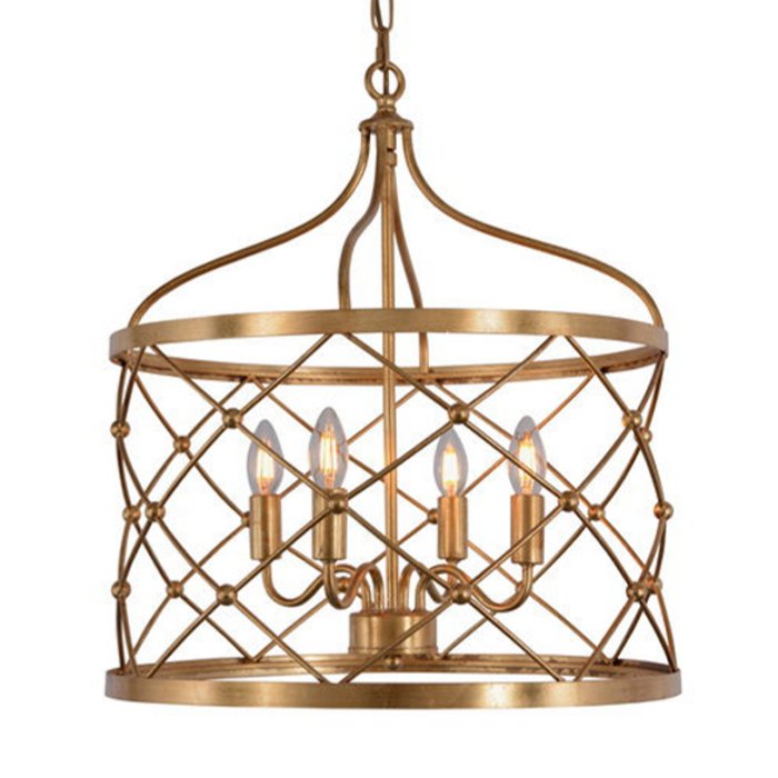 Подвесные светильники Lantern Golden Net L Pendant lamp Золотой в Казани | Loft Concept 