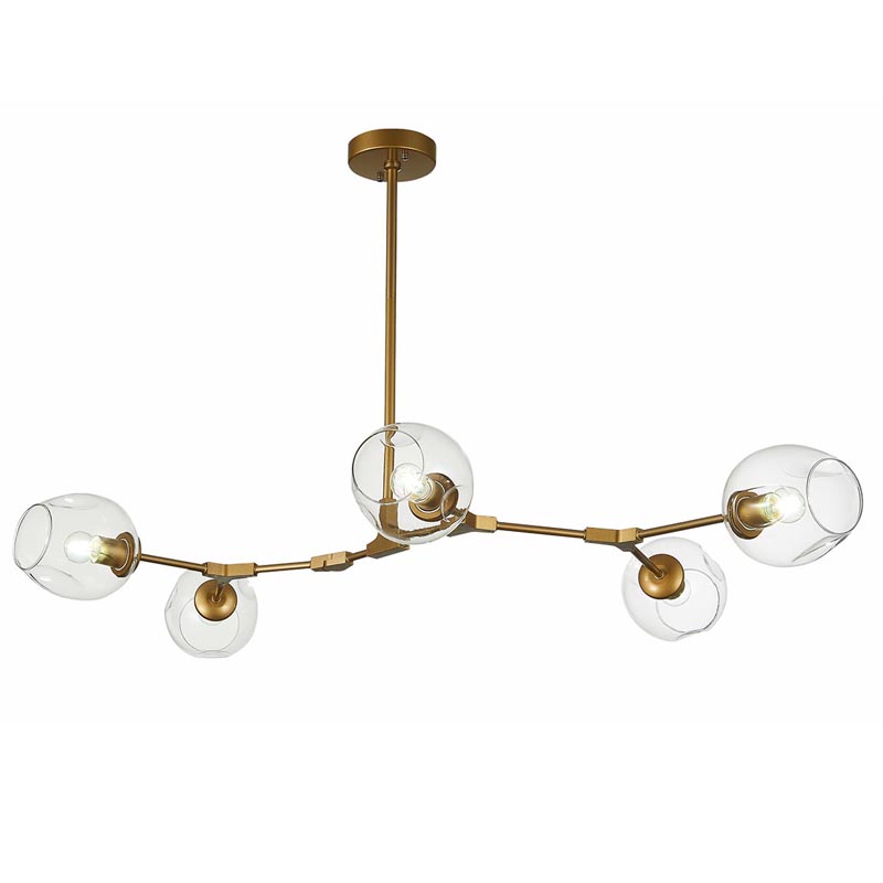 Люстра Branching Bubble Chandelier 5 gold Золотой в Казани | Loft Concept 