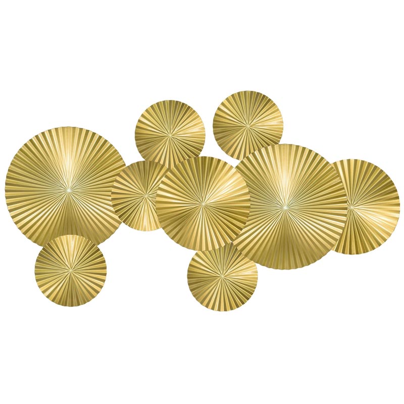 Арт-объект Apollo Gold Wall Plaque Disc 9 Золотой в Казани | Loft Concept 