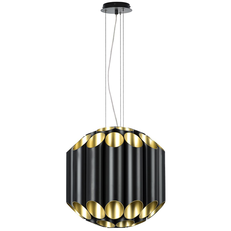 Люстра Garbi Black Pipe Organ Chandelier 44 Черный Золотой в Казани | Loft Concept 