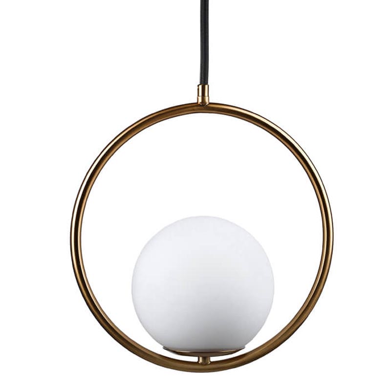 Подвесной светильник B.LUX C Ball circle copper Белый Медь в Казани | Loft Concept 