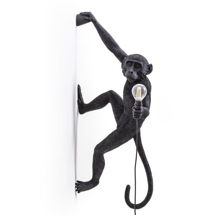 Бра Seletti The Monkey Lamp Hanging Version Right Черный в Казани | Loft Concept 