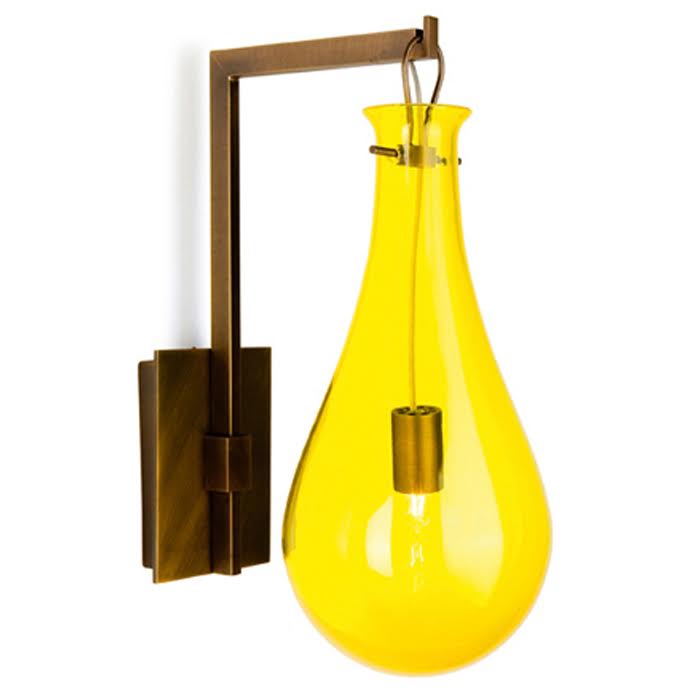 Бра Patrick Naggar Bubble Sconce yellow Желтый Черный в Казани | Loft Concept 