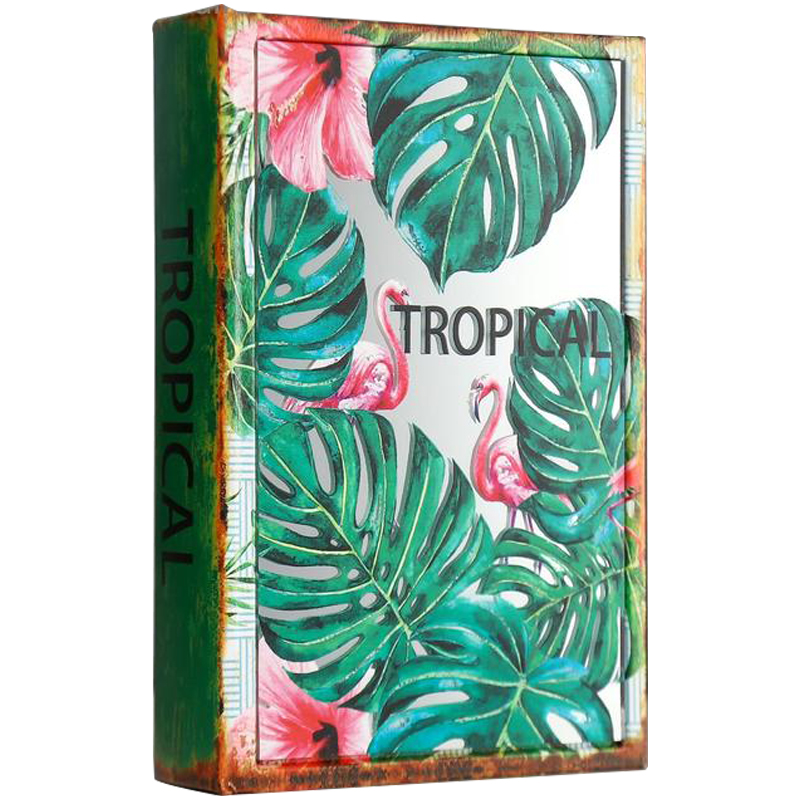 Шкатулка-книга Tropical Flamingos Mirror Book Box Мульти в Казани | Loft Concept 