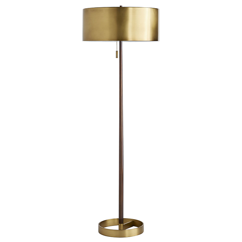 Торшер Arteriors VIOLETTA FLOOR LAMP Латунь в Казани | Loft Concept 