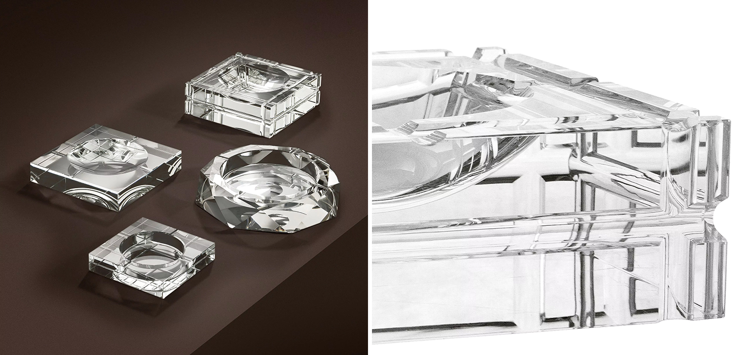 Пепельница Eichholtz Ashtray Nestor Glass - фото