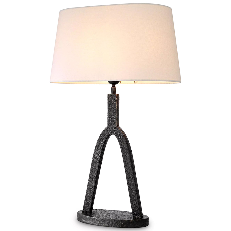 Настольная лампа Eichholtz Table lamp Coosa Темная бронза Белый в Казани | Loft Concept 