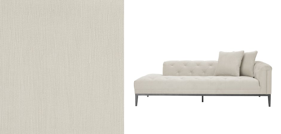 Кушетка Eichholtz Lounge Sofa Cesare Left Pebble grey - фото №1